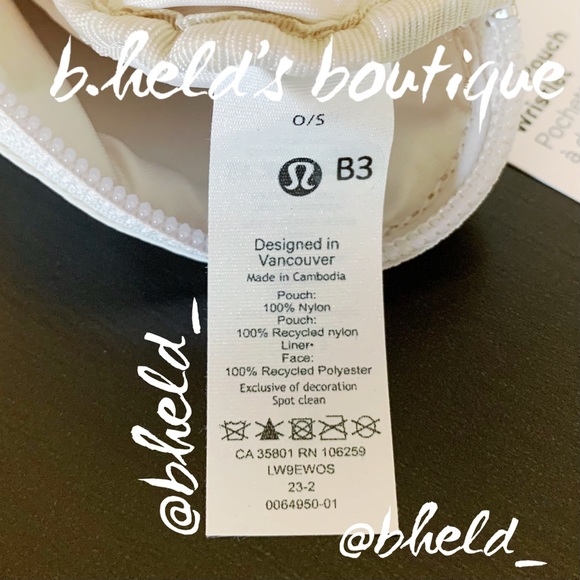 lululemon Dual Pouch Wristlet in Trench/White Opal OS Brand New NWT - Picture 14 of 15